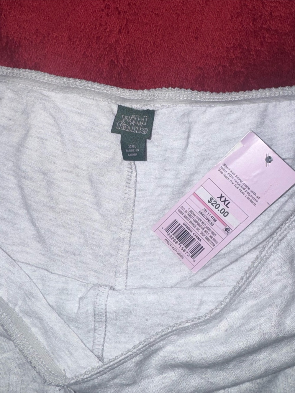 NEW Wild Fable Womens XXL Gray Ruffle Mini A-Line Skort - Picture 6 of 6